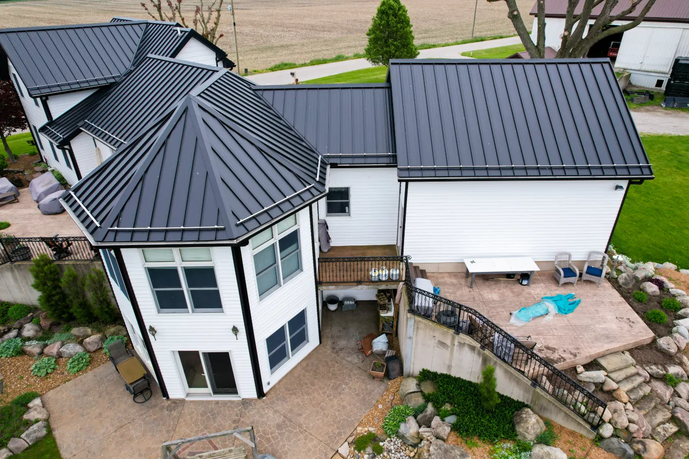 Commercial roof inspection documented in Oaklandon